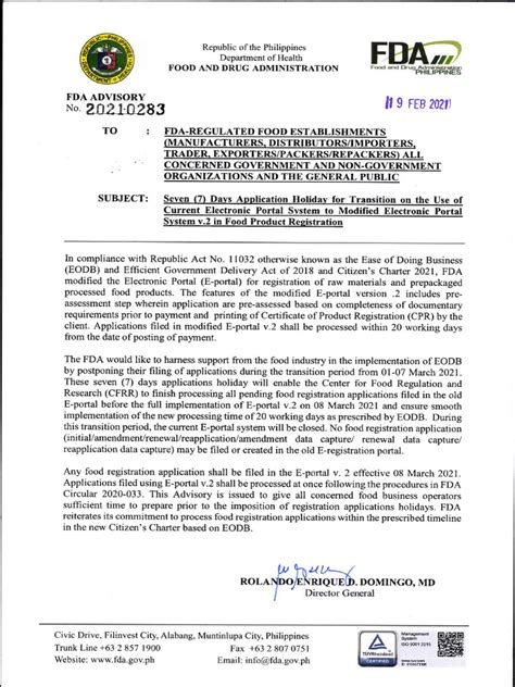 doctrack fda|FDA Advisory No.2021.